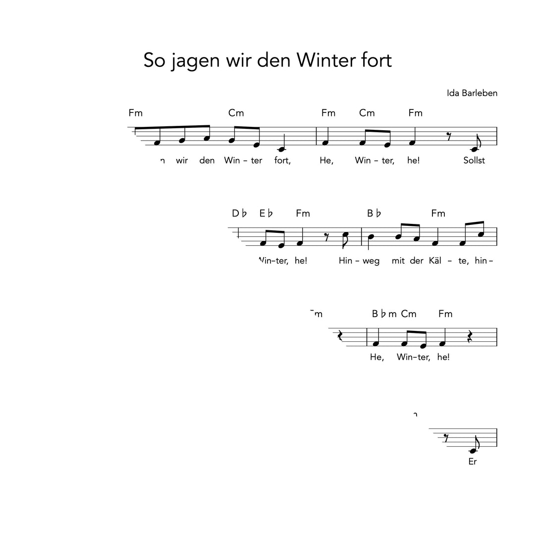 So jagen wir den Winter fort