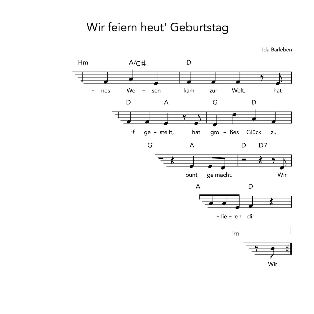 Wir feiern heut' Geburtstag