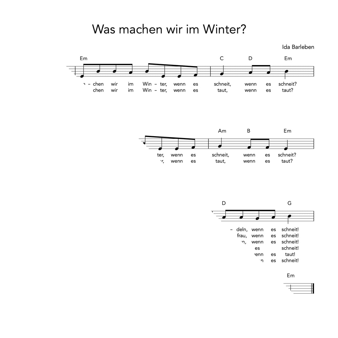 Was machen wir im Winter