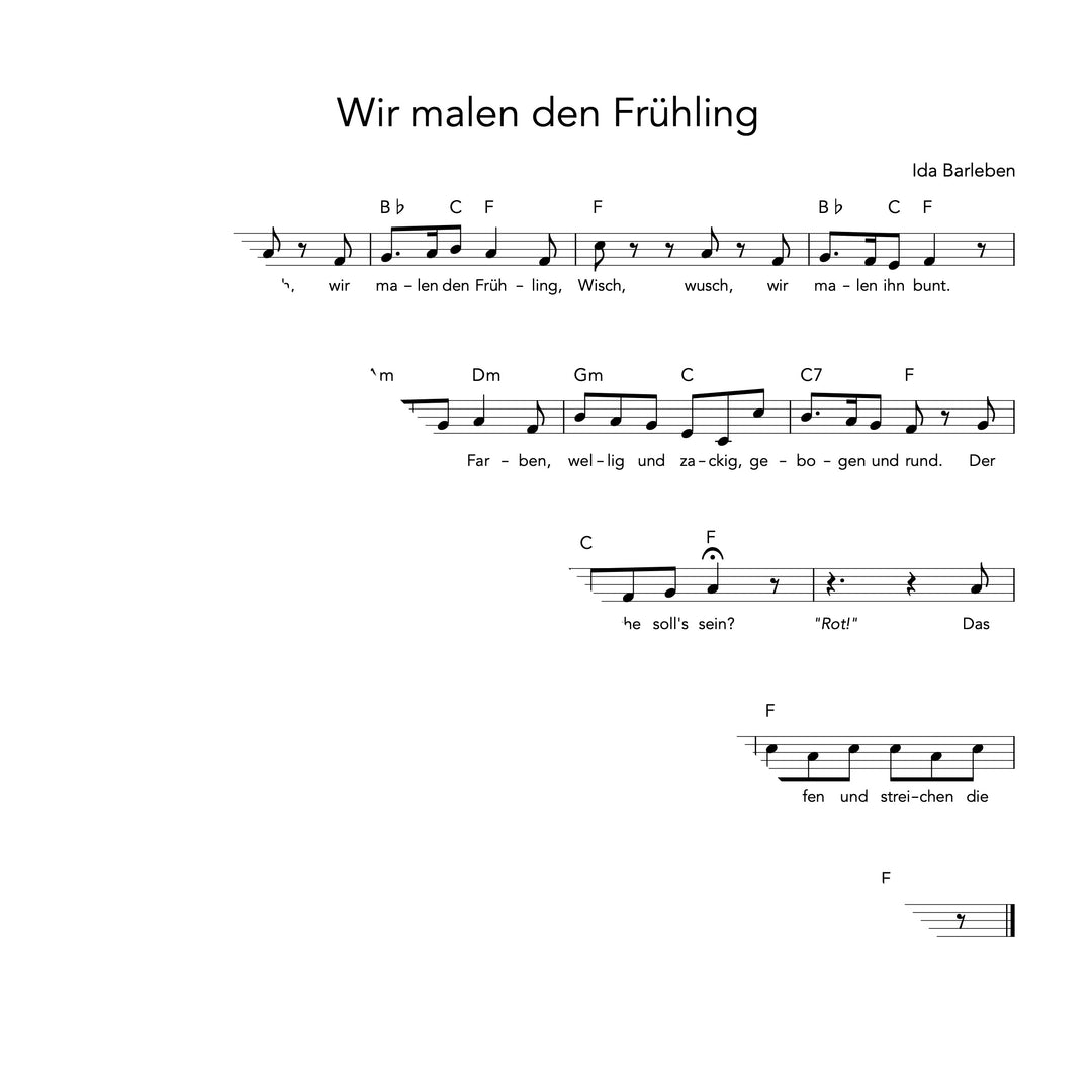 Wir malen den Frühling