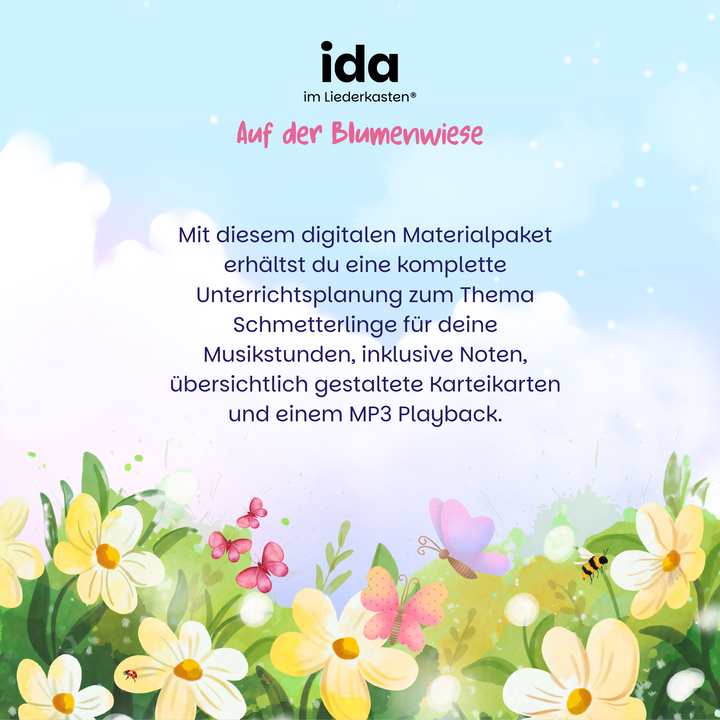 Auf der Blumenwiese (Stundenbild)