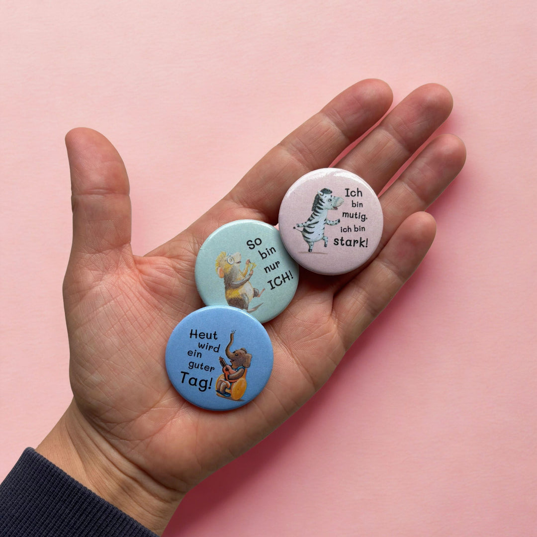 Ansteckbuttons "Lieblingszitate"