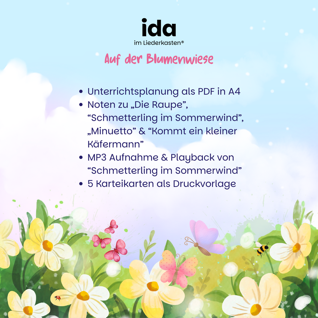 Auf der Blumenwiese (Stundenbild)