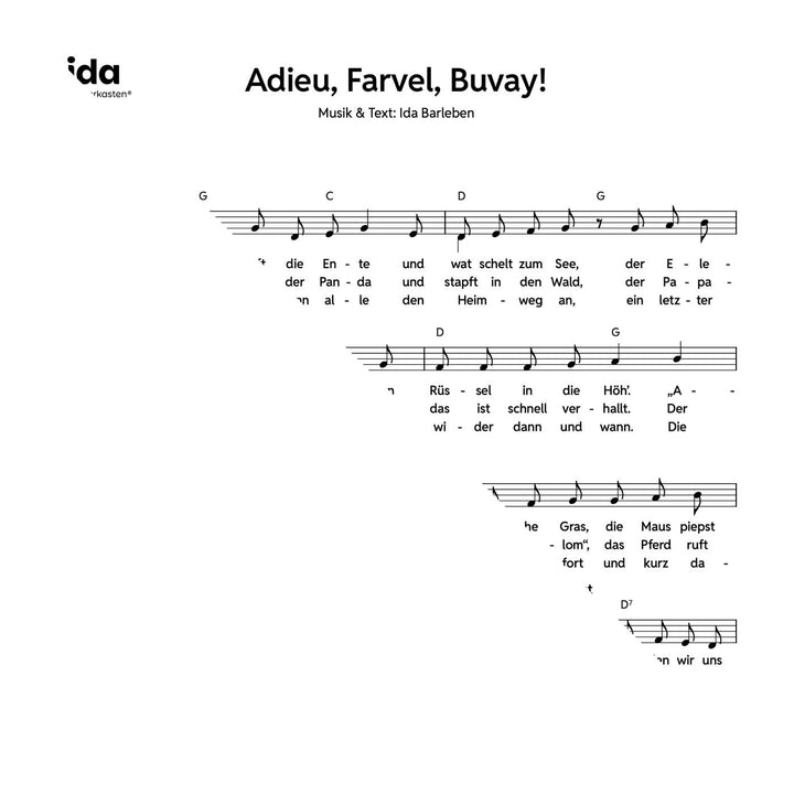 Adieu, Farvel, Buvay!