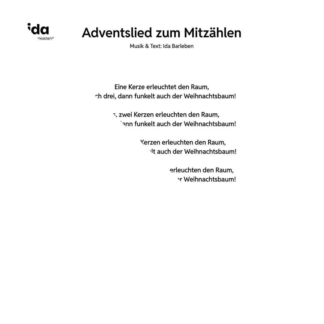 Adventslied zum Mitzählen