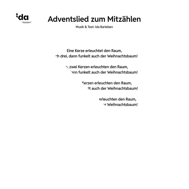 Adventslied zum Mitzählen