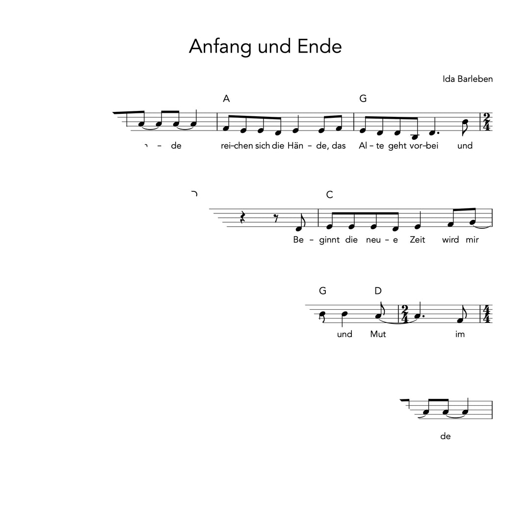 Anfang und Ende