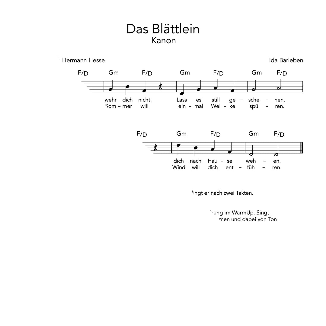 Das Blättlein