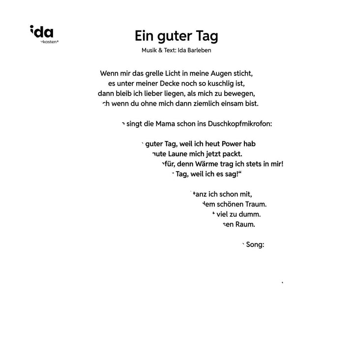 Produktvorschau zum Kinderlied „Ein guter Tag“ – Ansicht 3