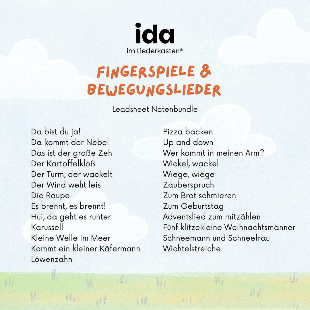 Fingerspiele & Bewegungslieder (Notenbundle)