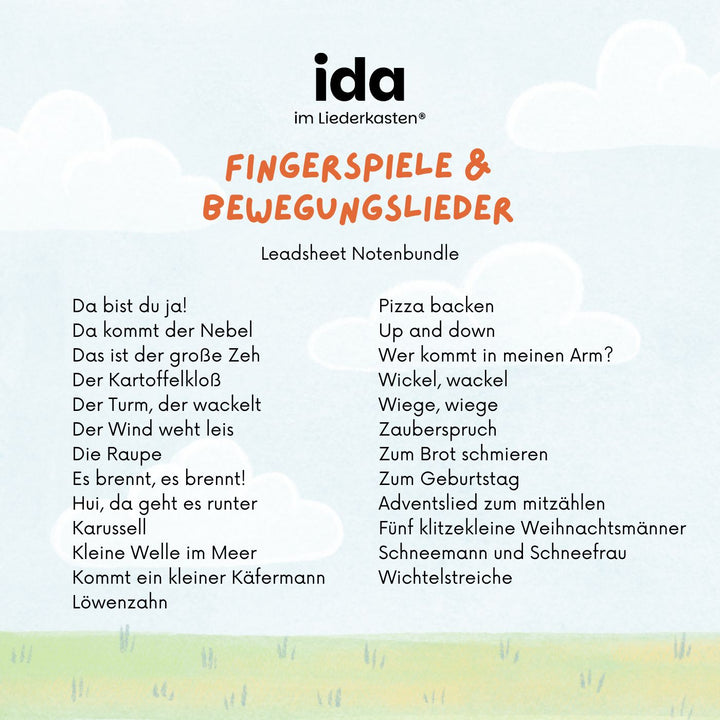 Fingerspiele & Bewegungslieder (Notenbundle)