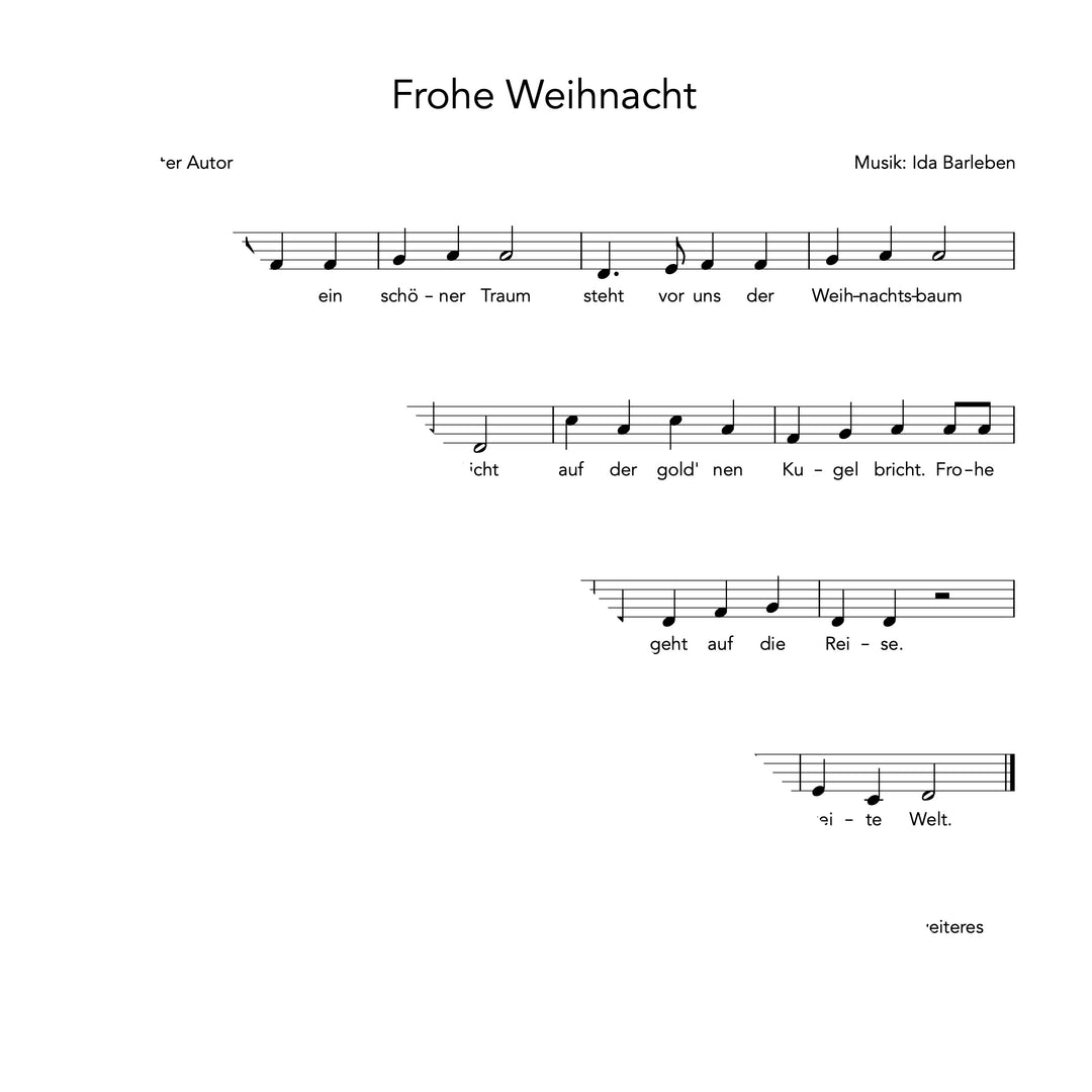 Frohe Weihnacht