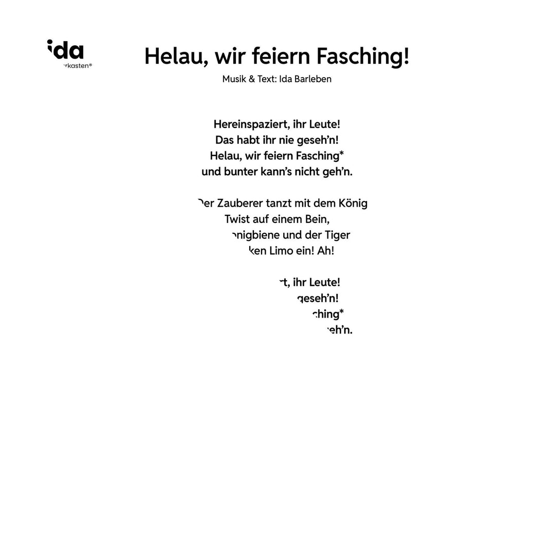 Helau, wir feiern Fasching
