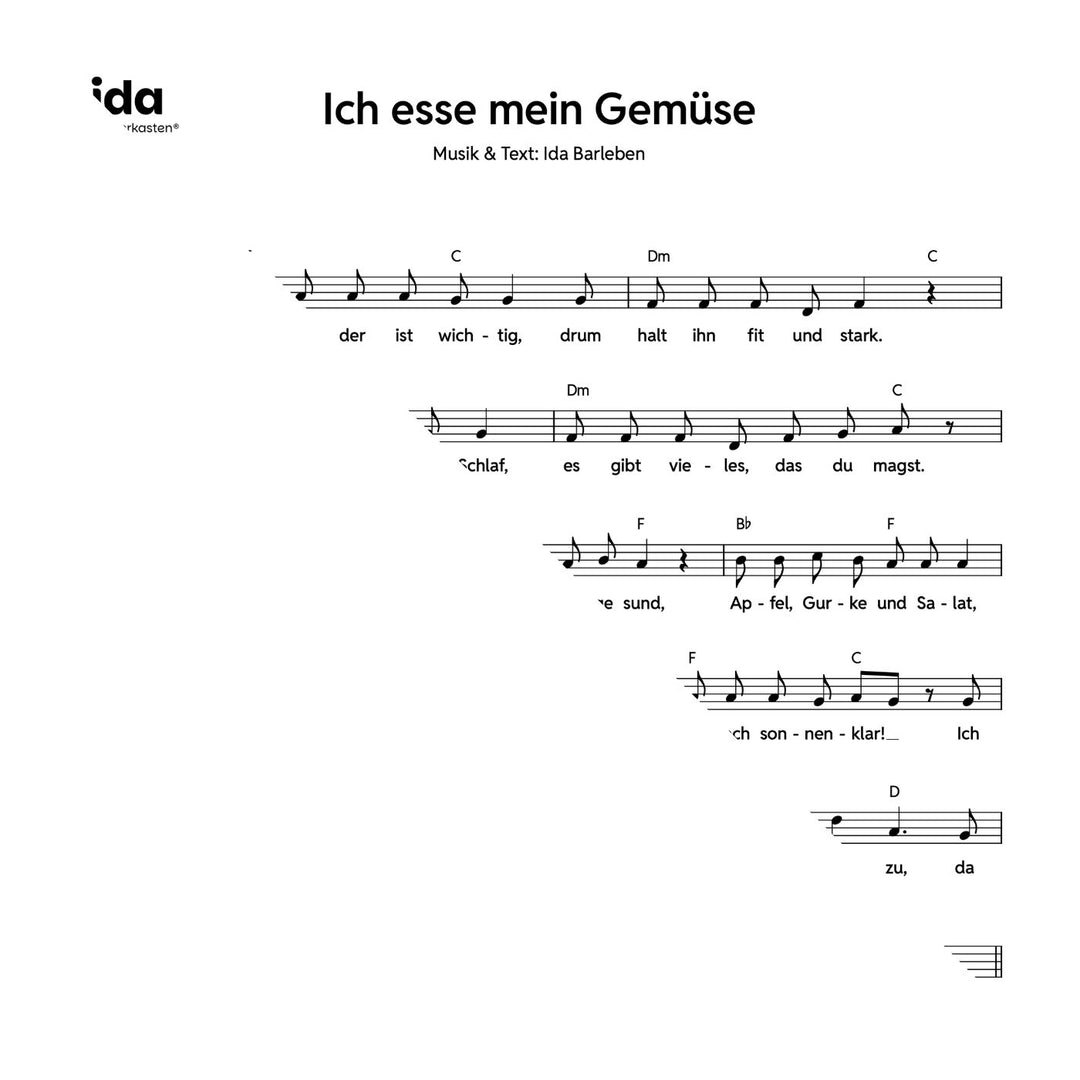 Ich esse mein Gemüse