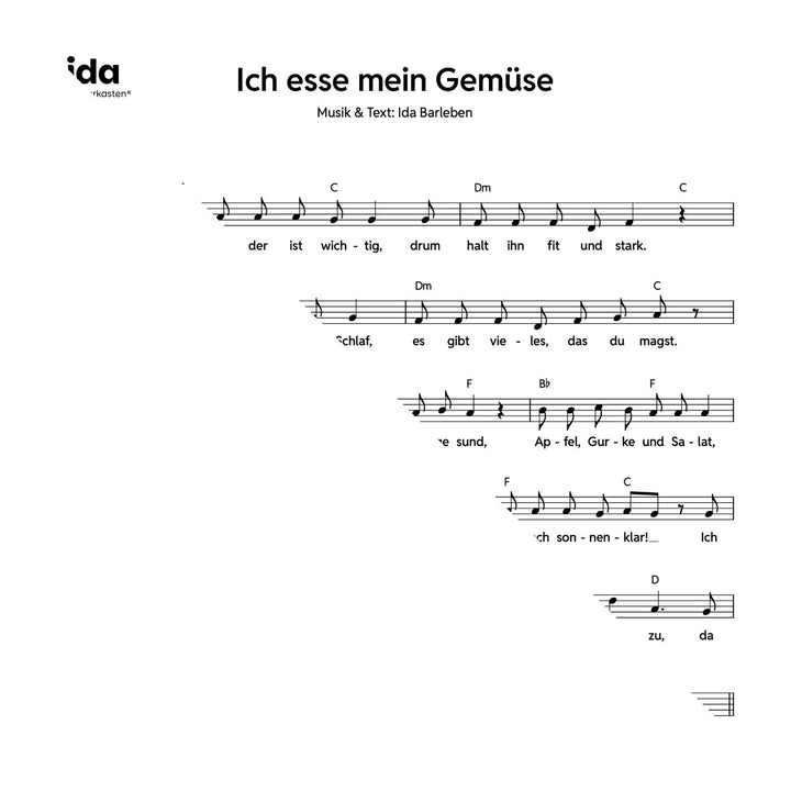 Ich esse mein Gemüse