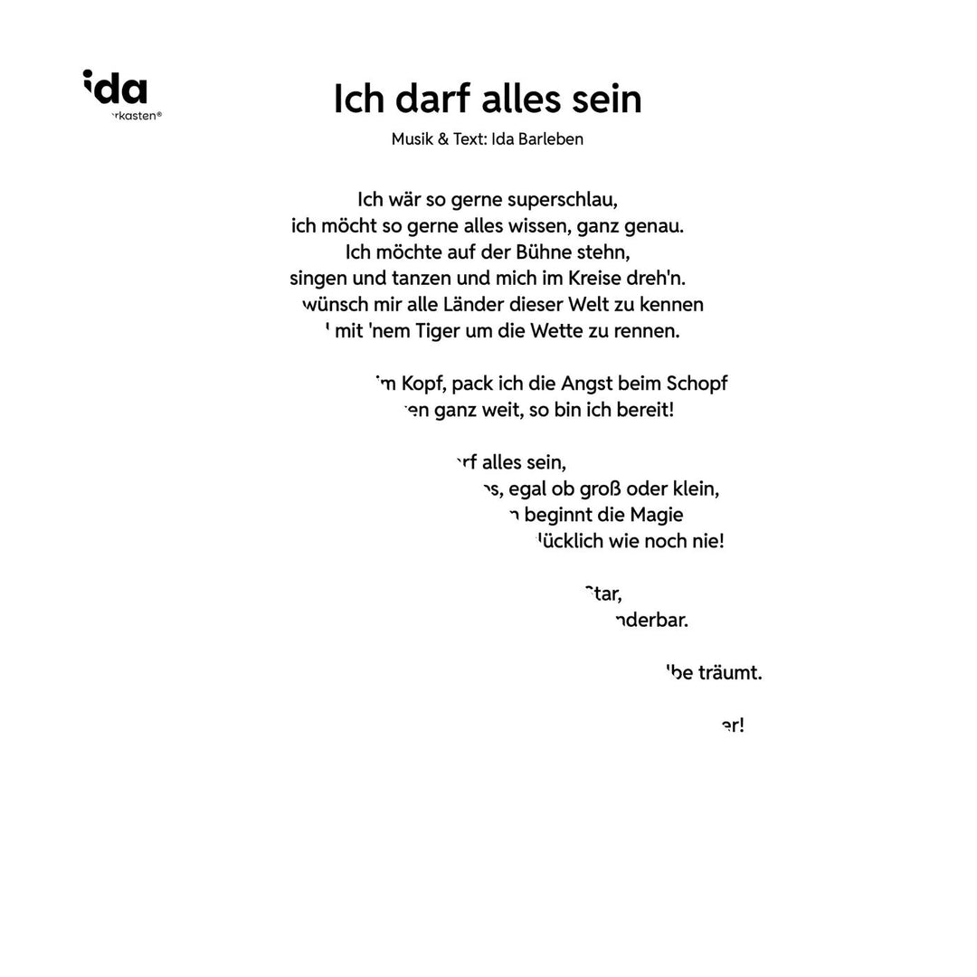 Ich darf alles sein