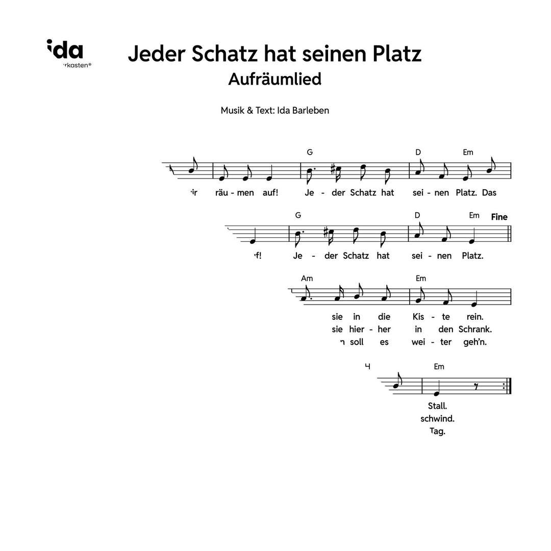Jeder Schatz hat seinen Platz