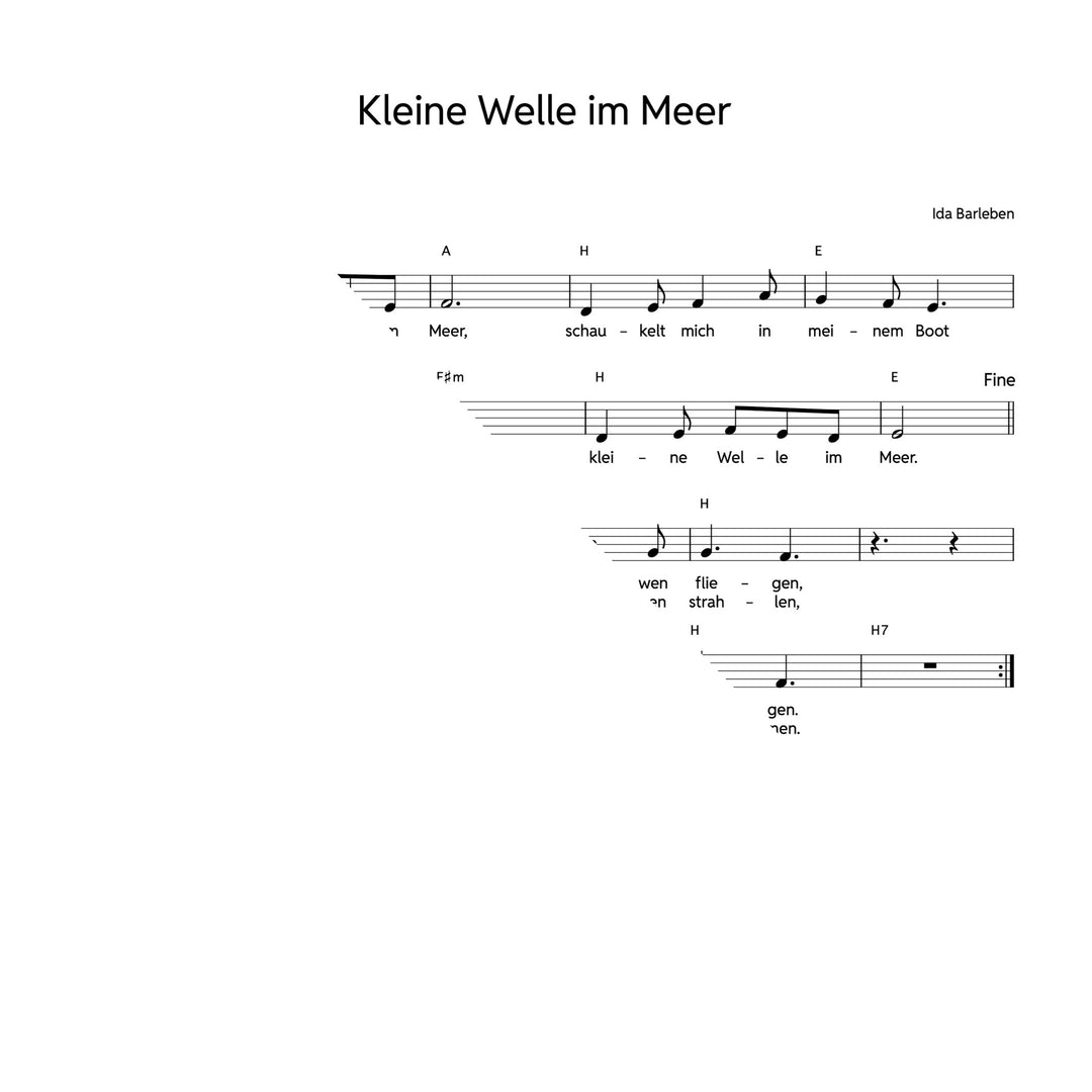 Kleine Welle im Meer