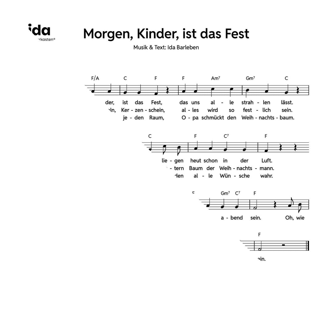 Morgen, Kinder, ist das Fest