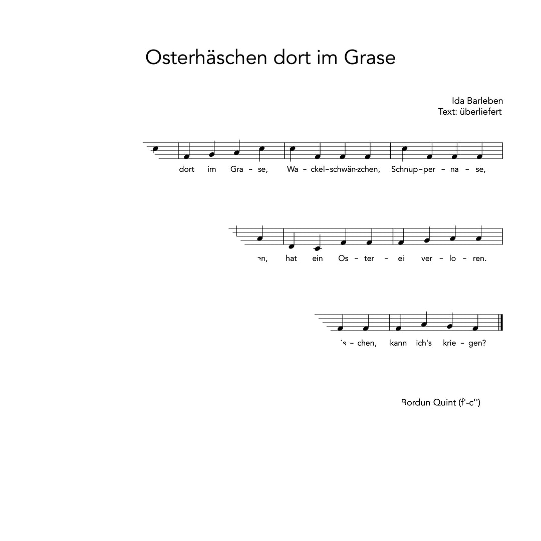 Osterhäschen dort im Grase
