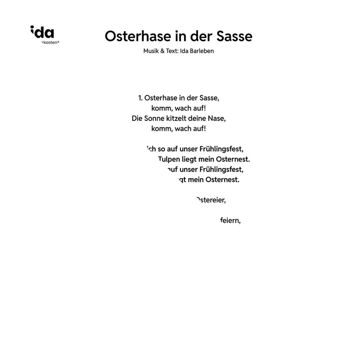 Osterhase in der Sasse