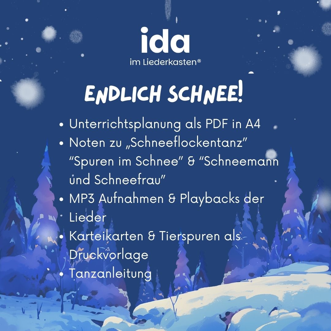 Endlich Schnee (Stundenbild)