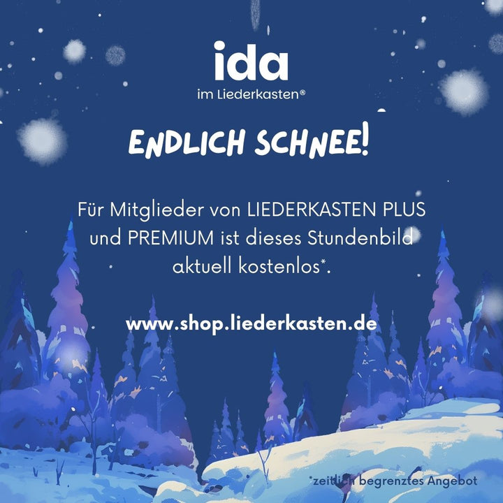 Endlich Schnee (Stundenbild)