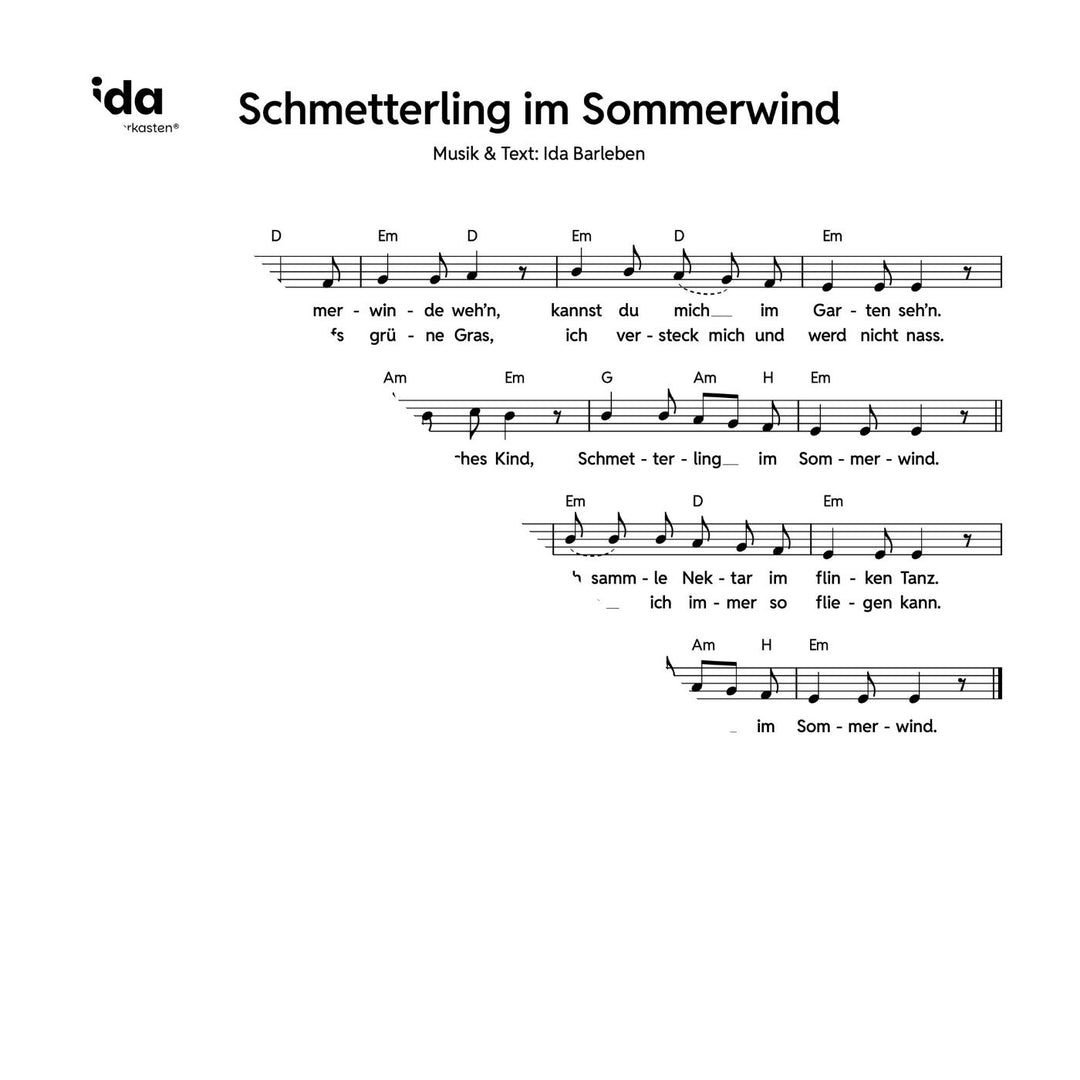 Schmetterling im Sommerwind