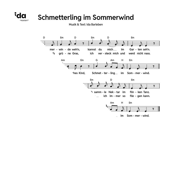 Schmetterling im Sommerwind
