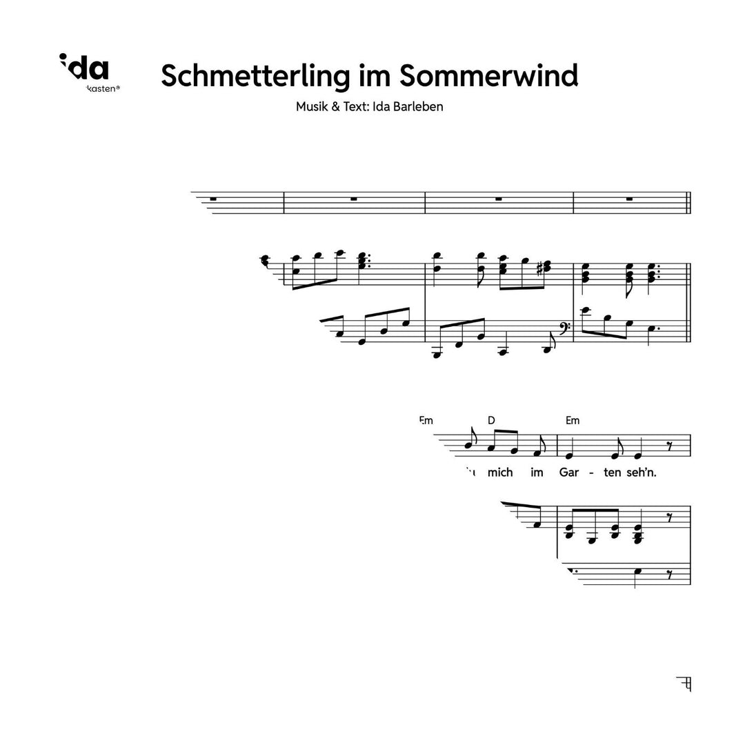 Schmetterling im Sommerwind