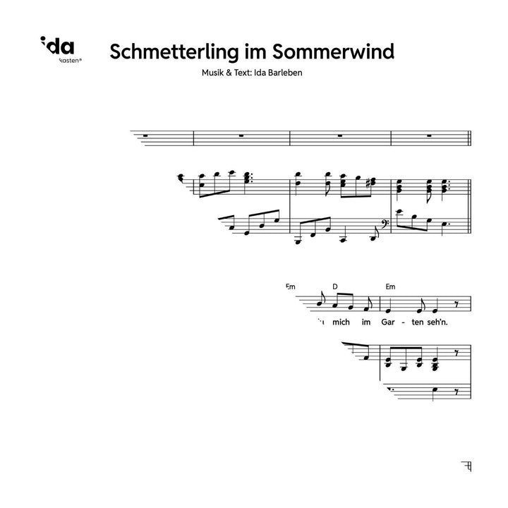 Schmetterling im Sommerwind