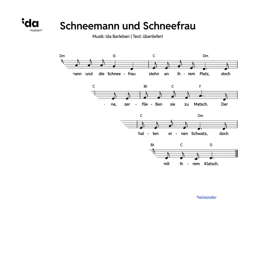 Schneemann und Schneefrau