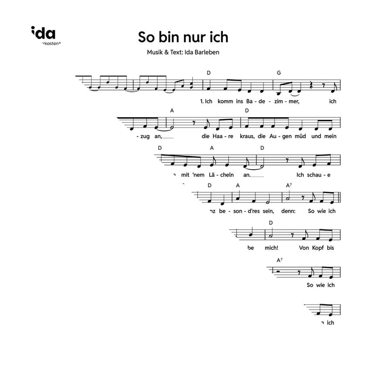 So bin nur ich
