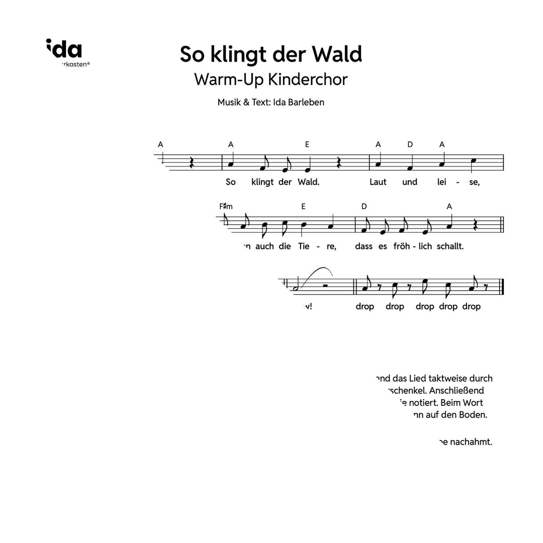 So klingt der Wald (Noten)
