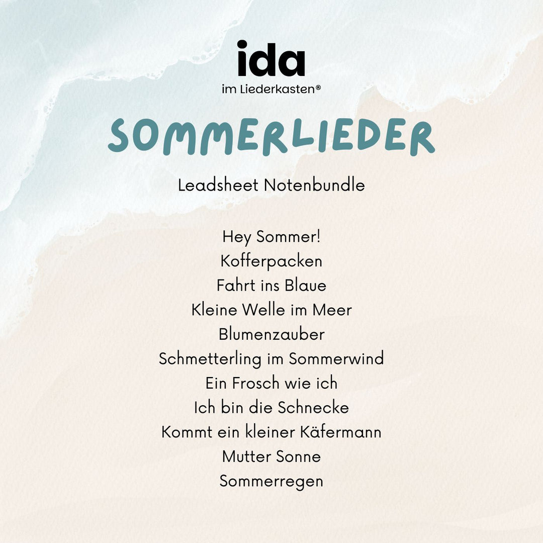 Sommerlieder (Leadsheet Notenbundle)