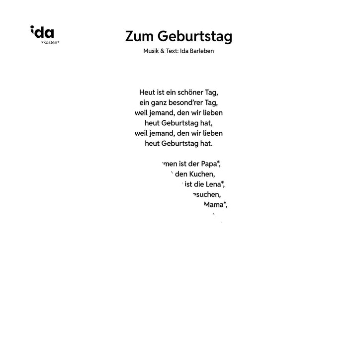 Zum Geburtstag