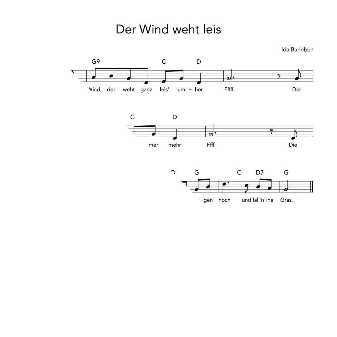 Der Wind weht leis