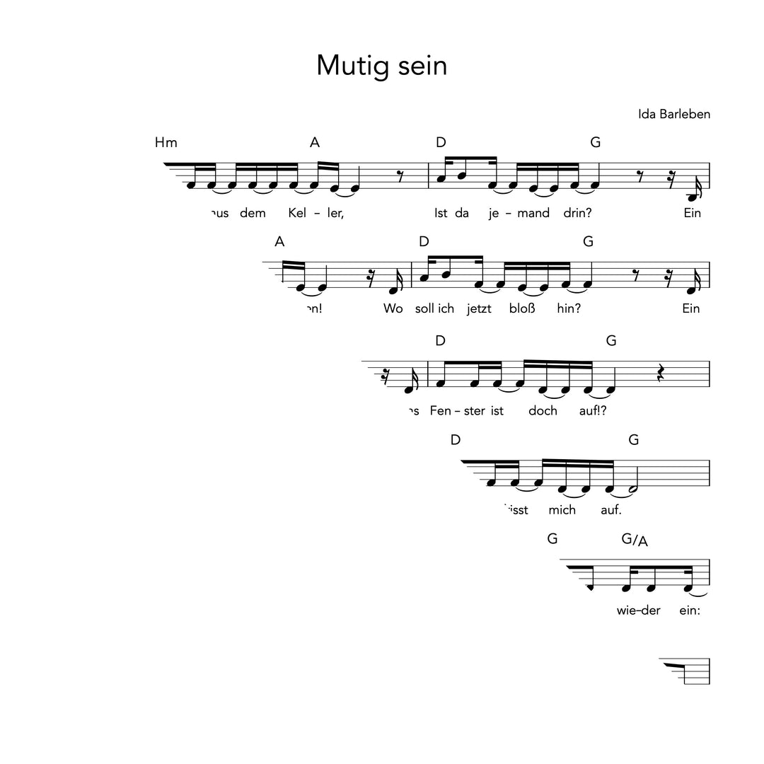 Mutig sein