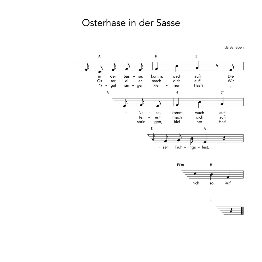 Osterhase in der Sasse