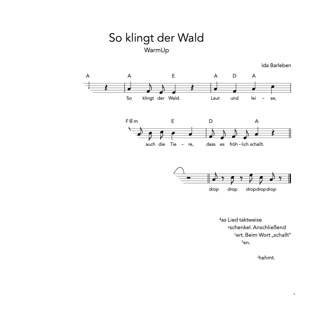 So klingt der Wald (Noten)