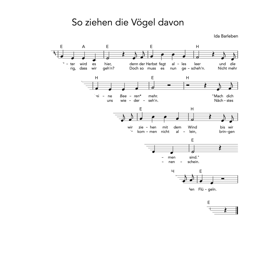 So ziehen die Vögel davon
